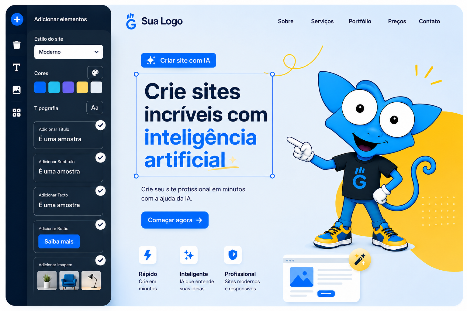 Criador de Sites Hostget